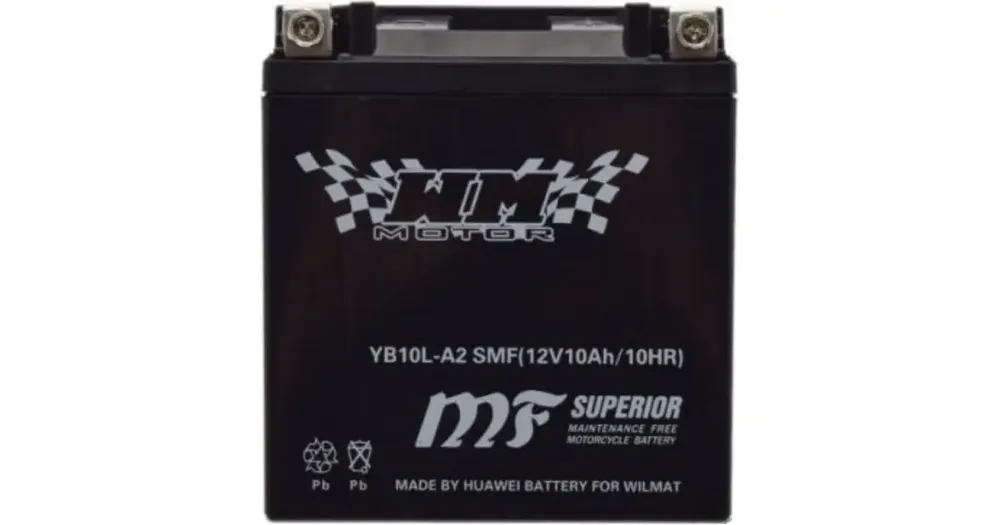Huoltovapaa akku WM Motor SMF YB10L-A2 12V 10Ah 135x90x145mm Halpa Hinta