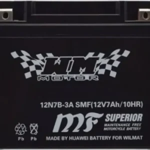 Ajankohtainen Huoltovapaa akku WM Motor SMF 12N7B-3A 12V 7Ah 148x59x128mm