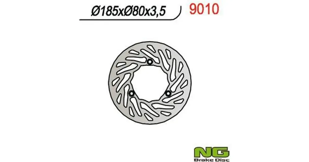 Alennettu NG-jarrulevy 9010