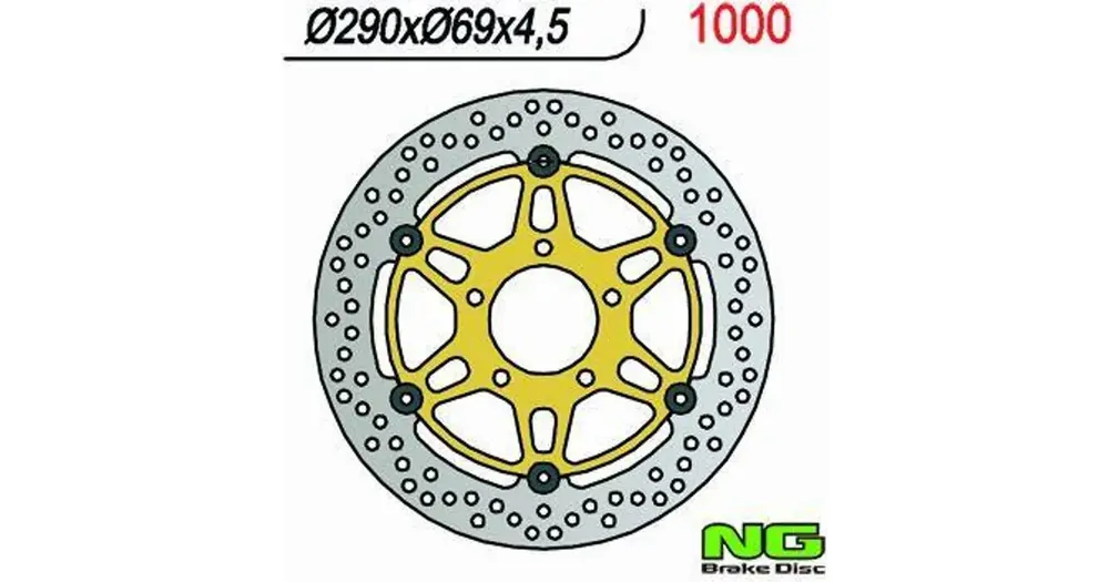 NG 1000 kelluva jarrulevy Uutuus