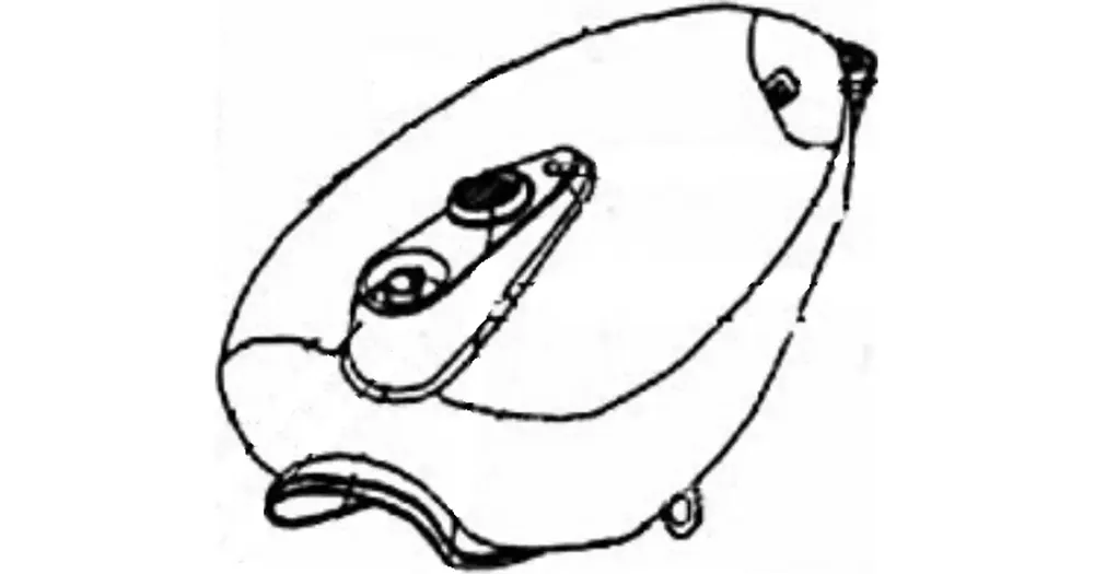 Punainen, täydellinen polttoainesäiliö harmaalla Keeway Superlight 125 EFI 50900J28JM00 Tarjoushinta