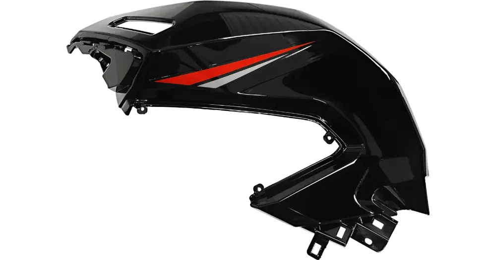 Polttoainesäiliön suojus vasen punainen Barton Blade-R / Lexmoto LXR / Taro GP1 Uutuus