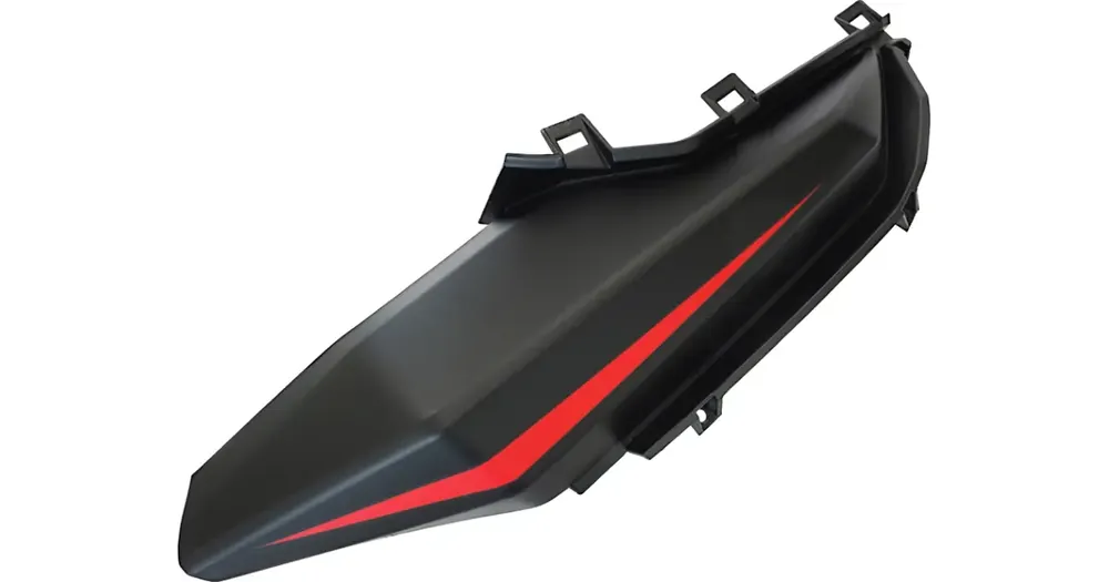 Polttoainesäiliön suojus vasen, osa kaksi, punainen, Barton Blade-R / Lexmoto LXR / Taro GP1 Merkkituote