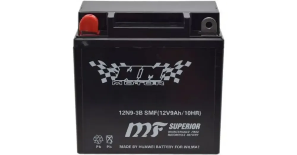 Älä Missaa WM Motor SMF 12N9-3B huoltovapaa akku 12V 9Ah 135x75x139mm 100CCA