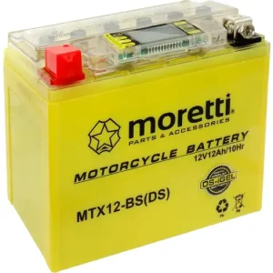 Kuuma Tarjous Moretti Parts MTX12-BS geeliakku 12V 12Ah 150x85x130mm 130CCA