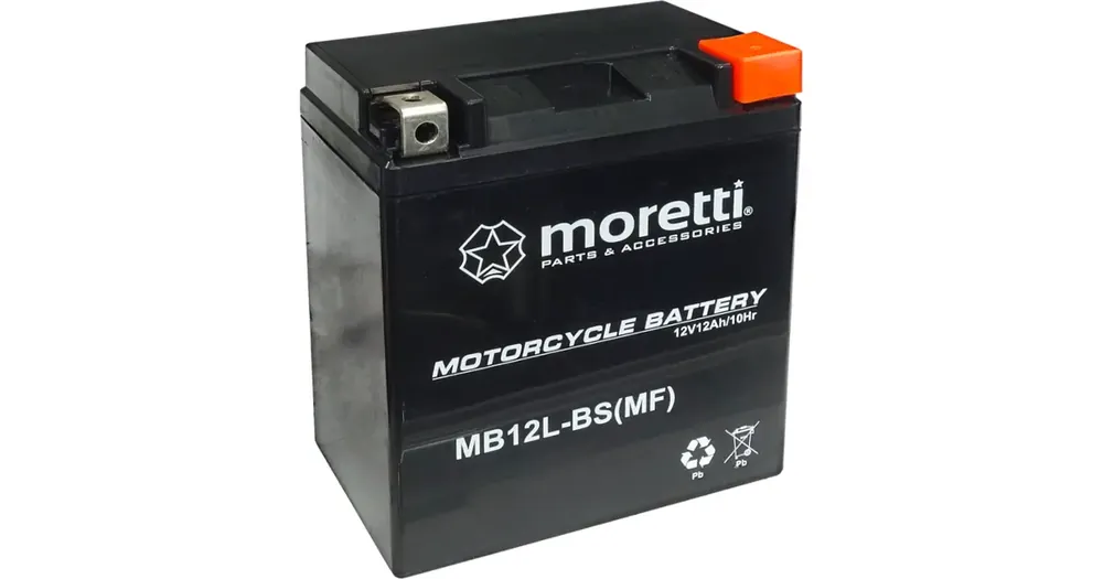 Erikoistarjous Moretti Parts MB12L-BS geeliakku 12V 12Ah 133x78x155mm