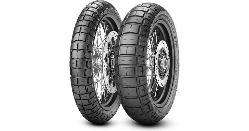 PIRELLI 110/80R18 SCORPION RALLY STR 58V TL M/C M+S eturengas, dual-moottoripyörän rengas Alkuperäinen