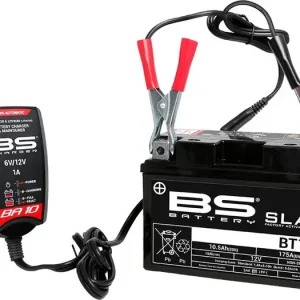 Akkulaturi 6V-12V, 2Ah - 40Ah akuille, geeli-, standardi-, litium-, AGM-akut, yleismallinen, BS Battery BA10 Halpa