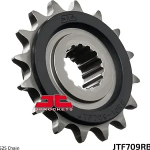 Alennettu Eturatas 525 16 hammasta, RB - kumilla päällystetty ketjunohjain, JT Sprockets JTF709