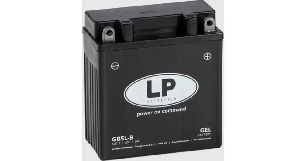 Landport GB5L-B geeliakku 12V 5Ah 120x60x130mm 60CCA Tehdashinta