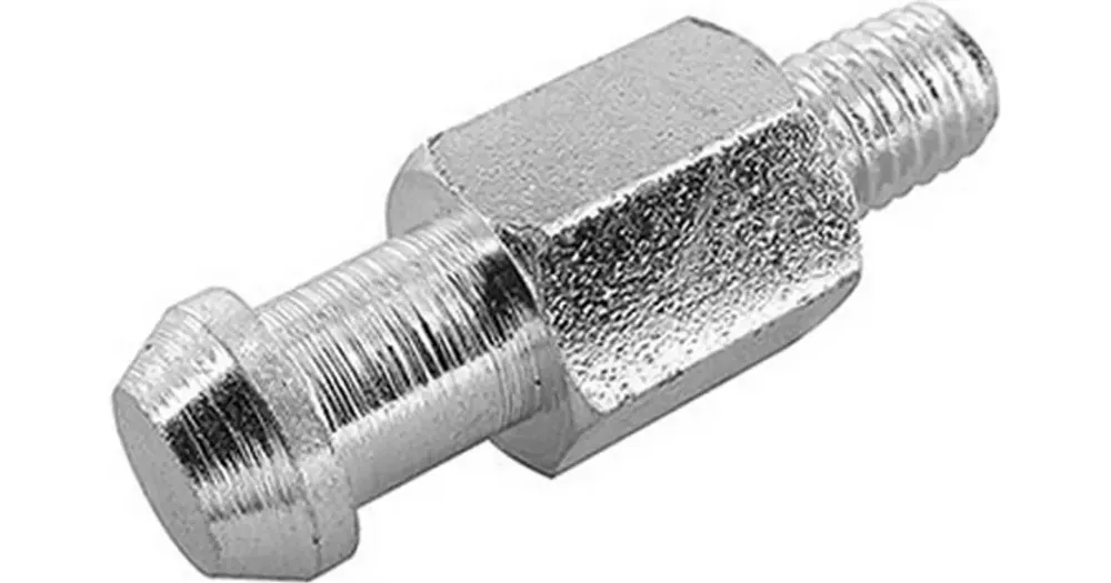 Turvallinen Maksu Motoforce vesipumpun käyttöpyörän akseli, Minarelli LC (uusi malli, kokonaispituus 29,70 mm / pituus ilman kierrettä 21,70 mm)