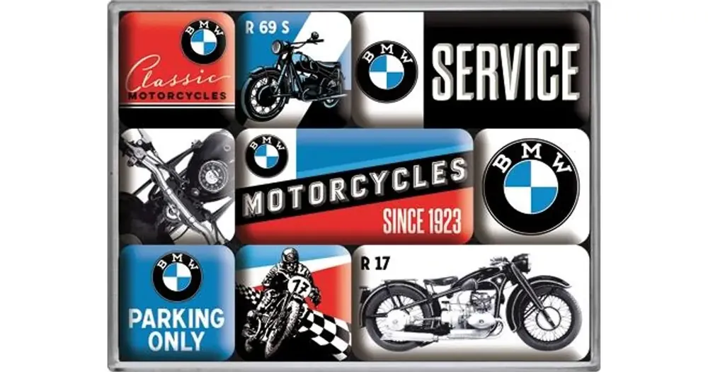 Magneetit 9 kpl BMW Motorcycles Nostalgic Art 83077 Kausialennus