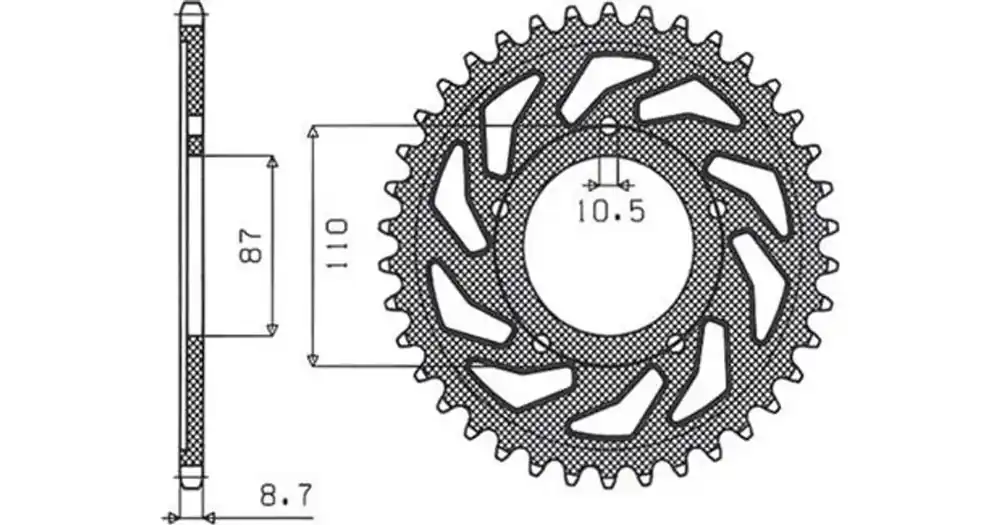 Takaratas 530 46 hammasta Sunstar (JTR829) Päivän Tarjous