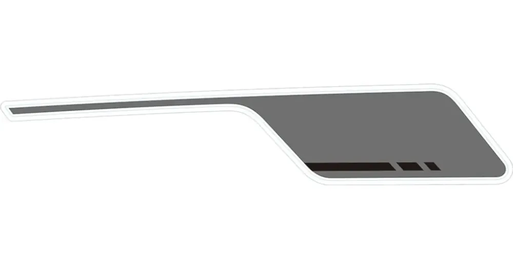 Harmaa vasen polttoainesäiliön tarra Zontes G1 125 Eniten Myyty
