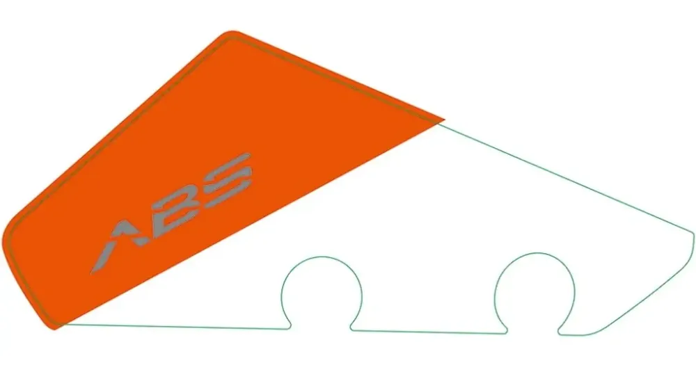 Tarjoushinta Tarra "abs" etulokasuojaan oikea Zontes U 125