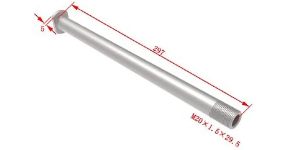 Zontes bakakseli M20x397mm Tarjoushinta