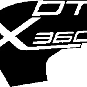 Edullinen Vasemman puolen tarra "DT X360" (T01) Kymco DT X360 Euro 5