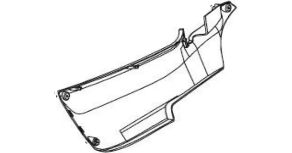 Oikea harmaa kynnyssuojus JS Keeway Zahara 65409T82JS00 Ilmainen Palautus
