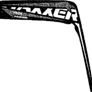 Asiakkaiden Suosikki "MAXXER" -etutarakkeen tarra (vasen puoli) Kymco Maxxer 300