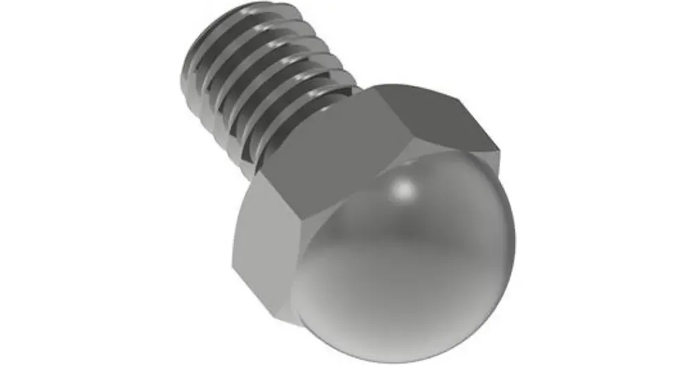 Jalkatapin kuularuuvi M6x8mm Zontes Sertifioitu
