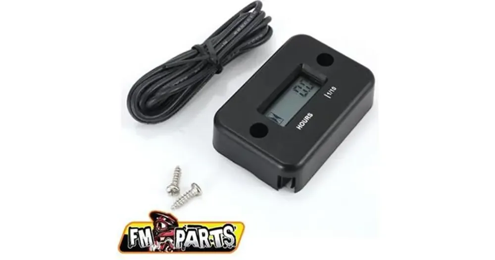 Kausialennus Moottorituntimittari, induktiivinen, vedenpitävä, musta, FM-PARTS