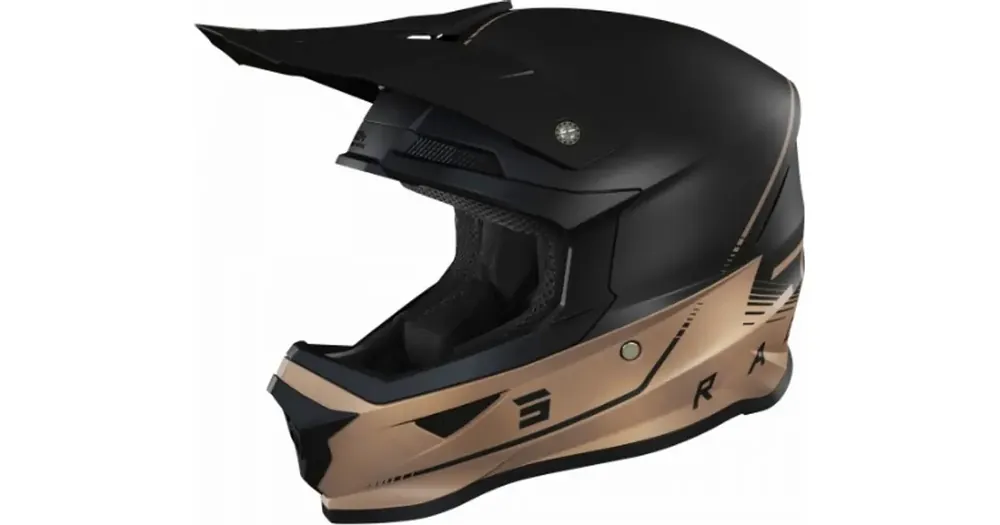 Kask offroad Shot Racing Furious Raw 3.0 Musta Pronssi Matta Uutuus