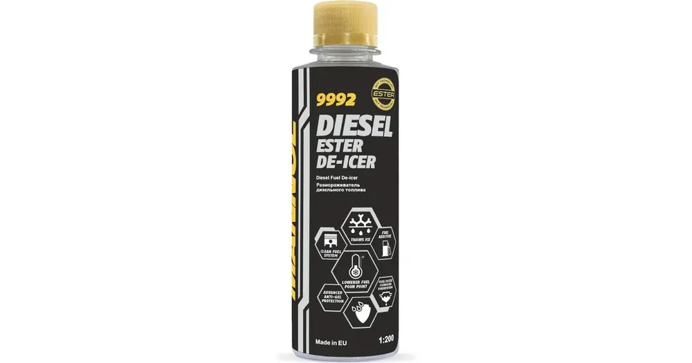 Mannol 9992 Diesel Ester DE-ICER 250ml polttoaineen lisäaine, dieselin jäänesto Kuuma Tarjous