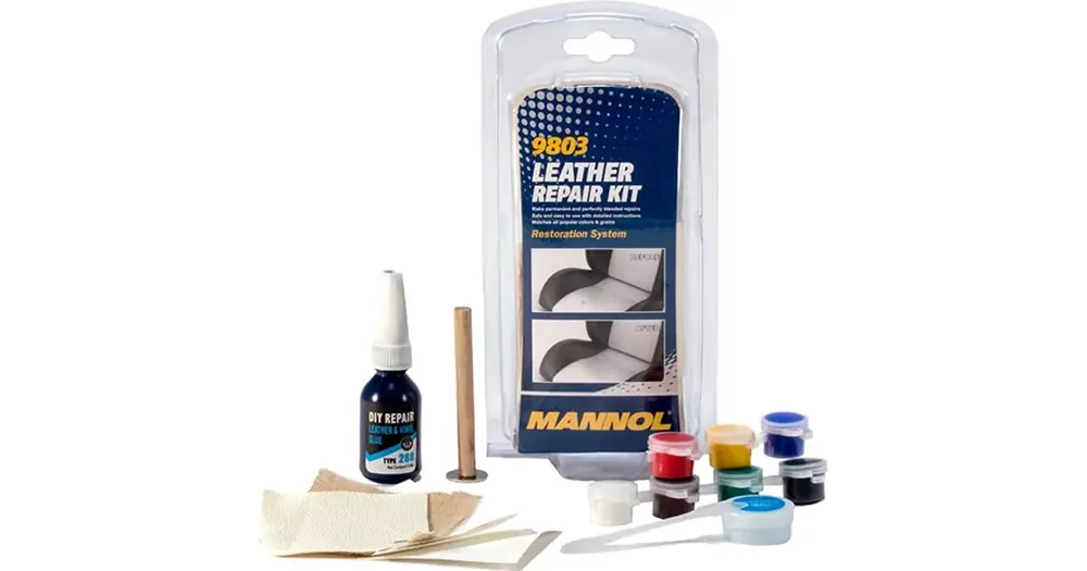 Viimeinen Mahdollisuus Mannol 9803 Leather Repair Kit - nahan, keinonahan ja luonnonmateriaalien korjaussarja