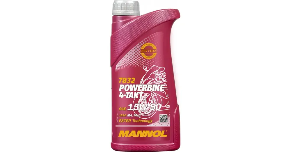Loppuunmyynti Mannol 7832 Motorbike 4T -moottoriöljy, 15W50, osasynteettinen, 1 litra