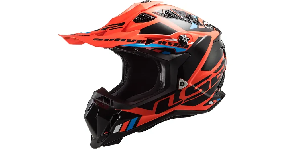 Nopea Toimitus Kask offroad LS2 MX700 Subverter Evo Stomp Fluo Oranssi Musta
