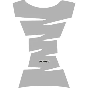 Osta Verkossa Tankpad vinyyli, hopea, Oxford Jagged Tank Pad