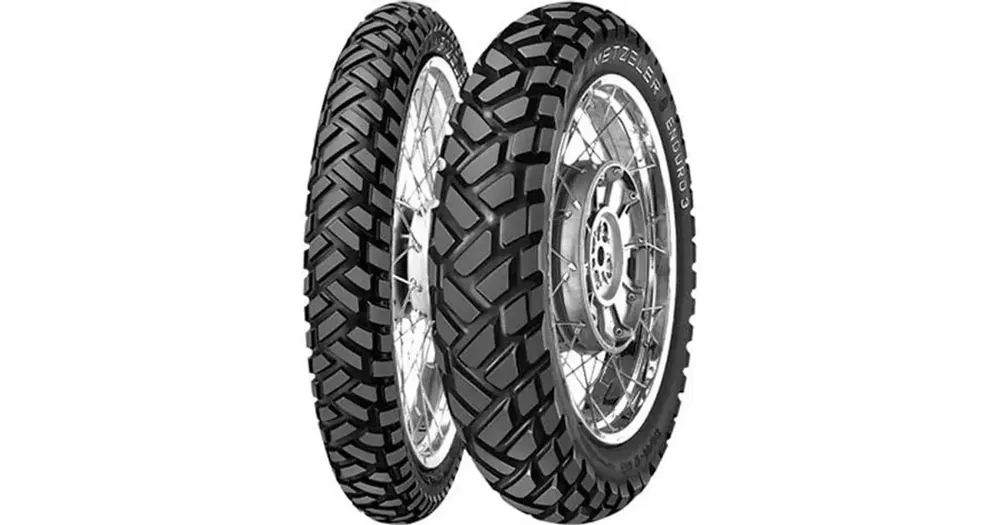 Dual-rengas Metzeler 120/90-17 ENDURO 3 SAHARA 64S TT M/C taka Alennettu