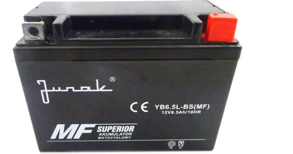 Heti Saatavilla Huoltovapaa akku YB6.5L-BS Junak 12V 6.5Ah