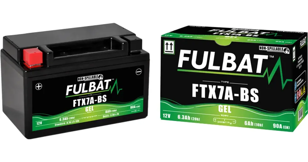 Suosittu Fulbat (FTX7A-BS) huoltovapaa geeliakku 12V 6Ah 150x87x93mm 90CCA