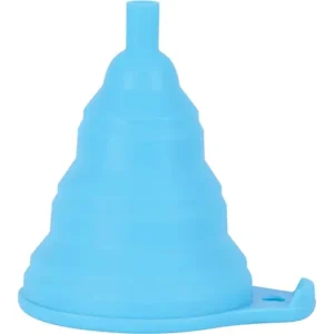 Viikonlopputarjous Silikoninen taittuva suppilo polttoaineelle tai öljylle, sininen, Oxford Silicone Funnel