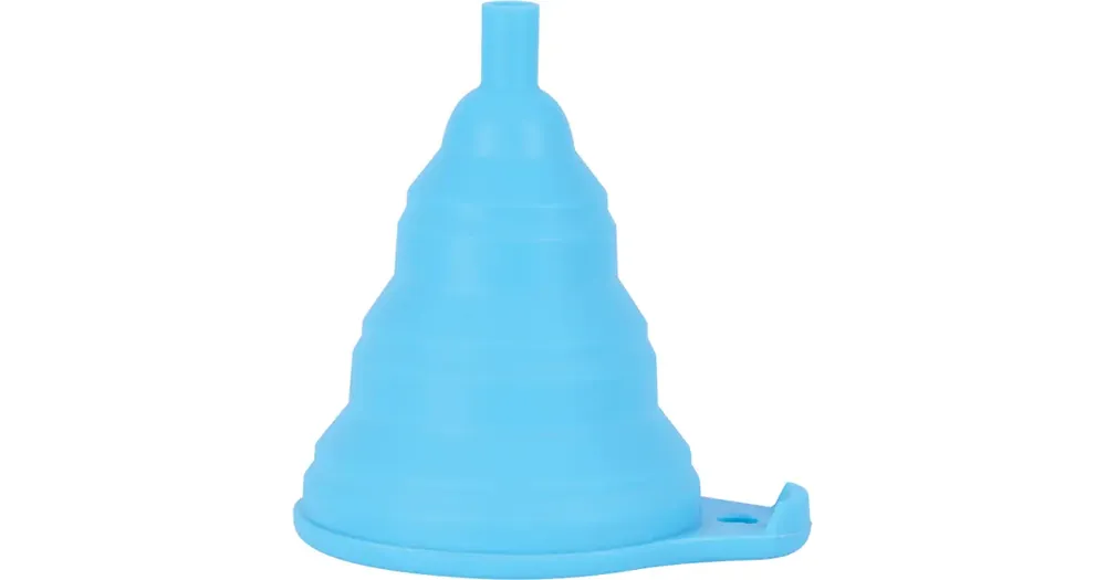 Viikonlopputarjous Silikoninen taittuva suppilo polttoaineelle tai öljylle, sininen, Oxford Silicone Funnel