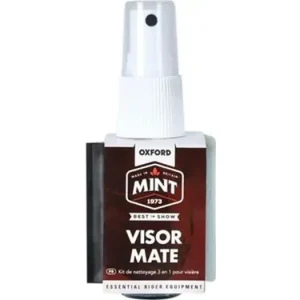 Edullinen Hinta Oxford Visor Mate -kypärän visiirin puhdistusaine kätevässä pakkauksessa sienellä