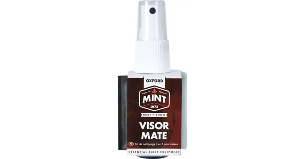 Edullinen Hinta Oxford Visor Mate -kypärän visiirin puhdistusaine kätevässä pakkauksessa sienellä