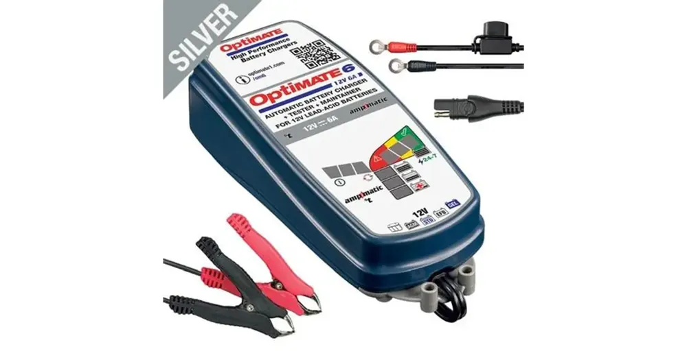 Päivän Tarjous OptiMate 6 Ampmatic 12V 6A akkulaturi, 3-144AH, AGM / GEL / STD, SAE