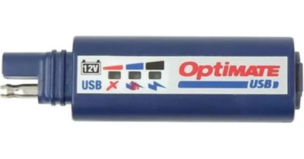 Nopea Toimitus USB-laturi SAE-liittimellä ja akun varaustilan ilmaisimella (5V 2400mA) Optimate