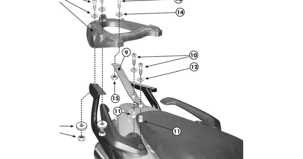 Uusi Malli Kappa Honda VFR 800 -takalaukkuteline, ei sisällä pohjalevyä