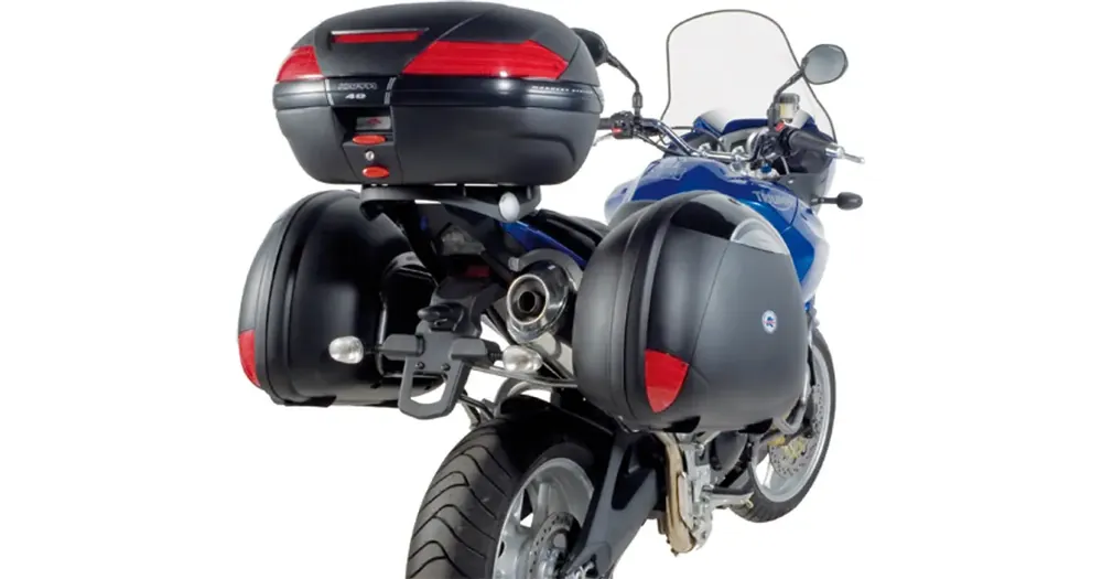 Kappa TRIUMPH TIGER 1050 -keskuslaukkuteline, jossa Monokey-levy Löytö