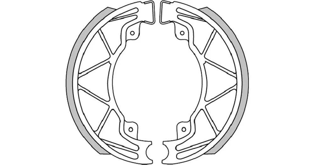 Sertifioitu Jarrupalat, 140x25mm, jousilla, Polini, Aprilia / Derbi / Gilera / Vespa
