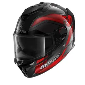 Shark SPARTAN GT PRO CARBON - RITMO Koko kypärä - Musta / Punainen Loppuunmyynti