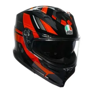AGV K7 - TAURAX Koko kypärä - Musta / Punainen Vain Tänään