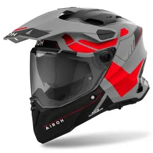 Airoh COMMANDER 2 - REVEAL Koko kypärä - Punainen Suoraan Valmistajalta