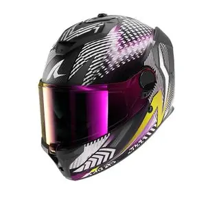 Aito Shark SPARTAN GT PRO CARBON - STHYR Koko kypärä - Hiili / Violetti