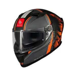 MT HELMETS BRAKER SV - CHARM Koko kypärä - Harmaa / Oranssi Alennus