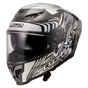 Osta Verkossa LS2 FF807 CARBON DRAGON ENTHUM Koko kypärä - Harmaa