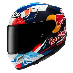 HJC RPHA 12 - RED BULL MISANO GP II Koko kypärä - Punainen / Sininen Löytö